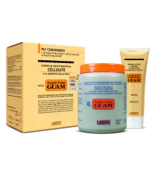 Антицеллюлитная маска GUAM из морских водорослей экономичная упаковка (маска 1 кг + гель 250 мл)