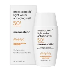 Увлажняющая анти-возрастная вуаль SPF50+ Mesoestetic Mesoprotech Light Water Antiaging Veil, 50 мл