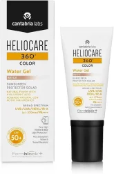 Солнцезащитный увлажняющий водный гель Беж Cantabria Heliocare 360° Color Water Gel SPF 50+ 50мл