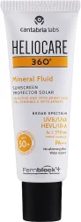 Солнцезащитный минеральный флюид Cantabria Labs Heliocare 360º Mineral Fluid SPF 50+