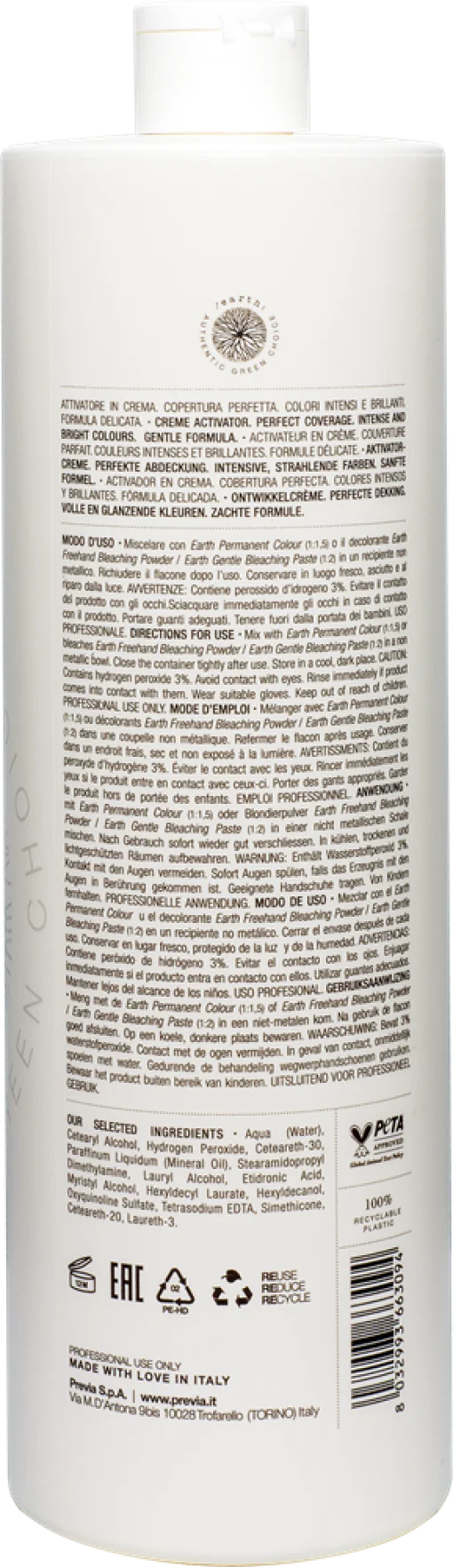 Previa EARTH Крем-активатор 10VOL 3% 1000 мл