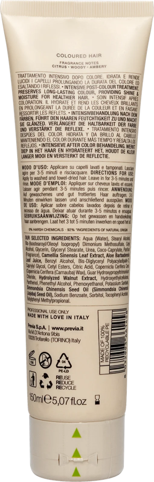 Previa Keeping After Color Маска Блеск цвета 150мл