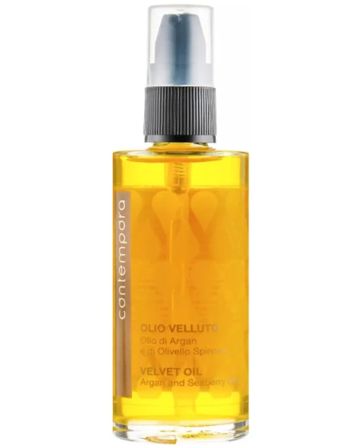 Розгладжуюча олія "Сяючий оксамит" з маслом аргану та обліпихи Contempora Velvet Oil Argan and Seaberry Oils