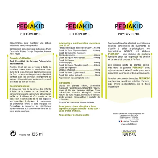 Концентрат Фітоверміл / PHYTOVERMIL, Натуральний протиглистовий, від 6 міс, 125 мл