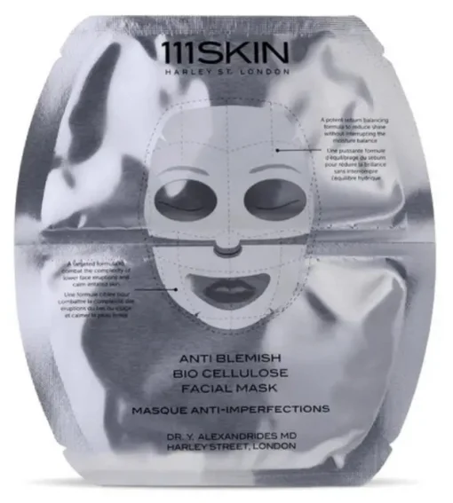 Биоцеллюлозная очищающая и успокаивающая маска для лица 111 SKIN Anti Blemish Bio Cellulose Facial Mask Box, 5 шт