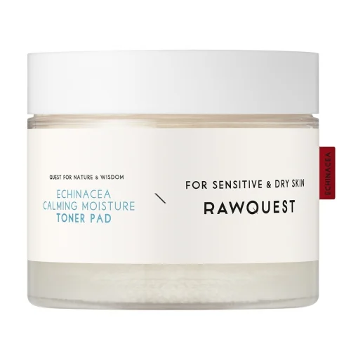 Заспокійливі зволожувальні тонер-пади з ехінацеєю Rawquest Echinacea Calming Moisture Toner Pad, 60 шт