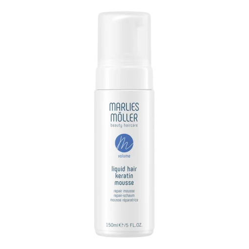 Мус відновлюючий структуру волосся Рідкий кератин Marlies Moller Liquid Hair Keratin Mousse, 150 мл