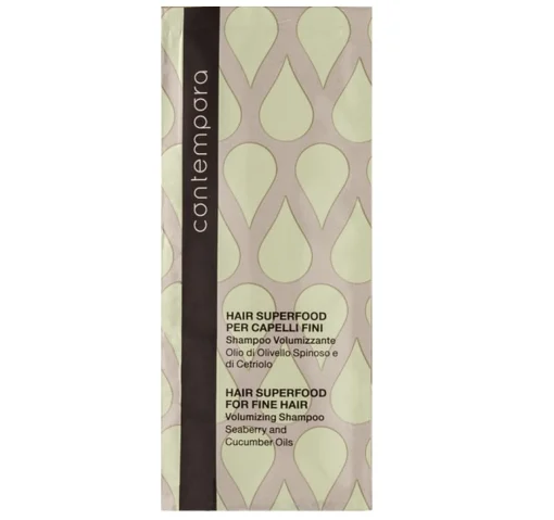 Шампунь для объема с маслом облепихи и огуречным маслом Barex Contempora