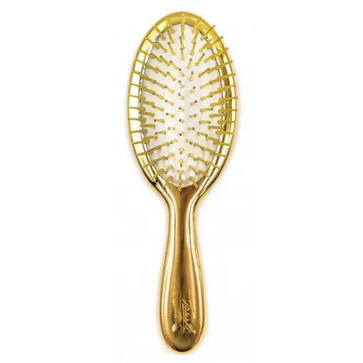 Золотая щетка с металлическими зубчиками Janeke Superbrush Limited Gold &amp; White