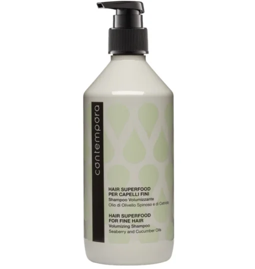 Шампунь для объема с маслом облепихи и огуречным маслом Barex Contempora