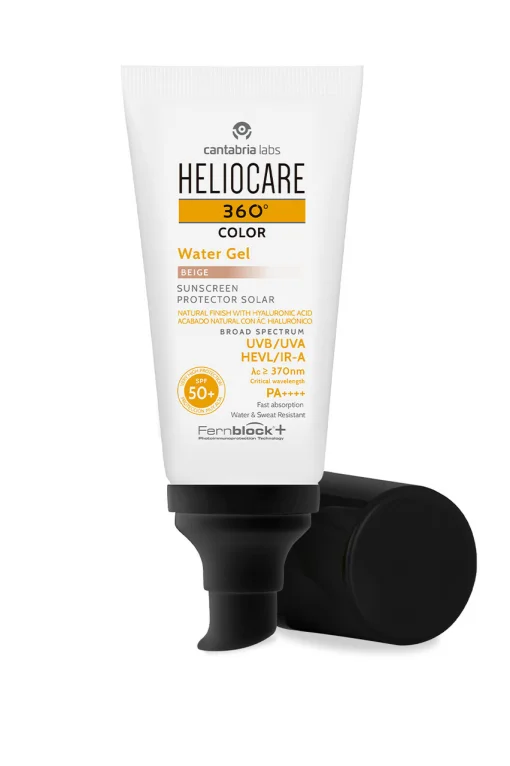 Солнцезащитный увлажняющий водный гель Беж Cantabria Heliocare 360&deg; Color Water Gel SPF 50+ 50мл
