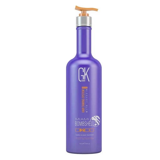 Серебряный шампунь для блондированных волос GKhair Global Keratin Silver Bombshell Shampoo, 710 мл