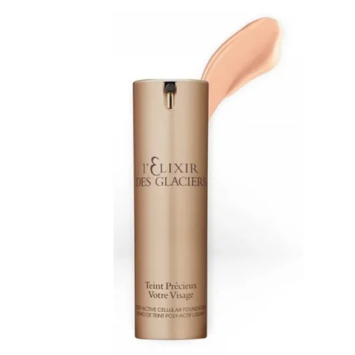 Еліксир льодовиків Тональний крем "Колір Рожевий Беж" Valmont Elixir Des Glaciers Teint Precieux Rosy Beige In New York, 30 мл