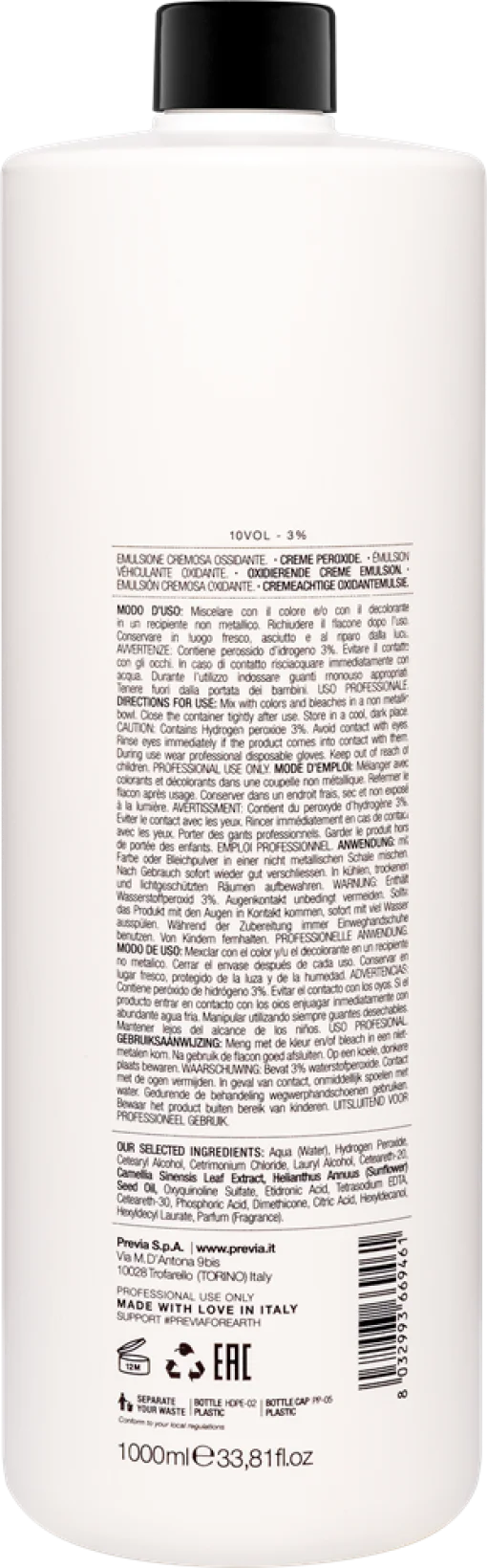 Previa prof. COLOUR Окислитель 10 VOL. 1000 мл
