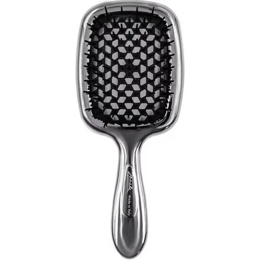 Щетка серебро с черным Janeke Superbrush Standart Lux