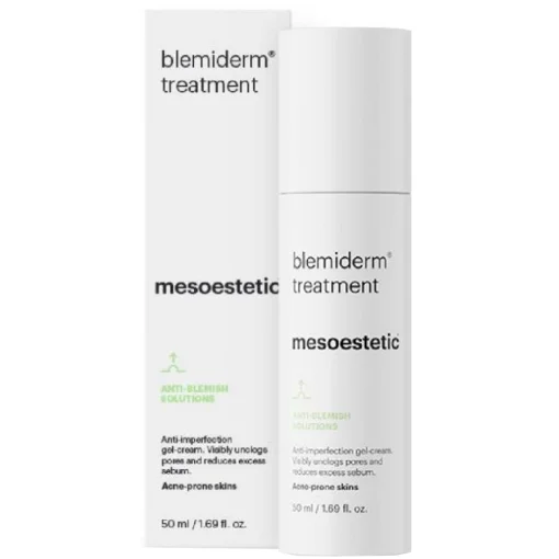 Нічний крем-гель для жирної шкіри акне Mesoestetic Blemiderm Treatment, 50 мл