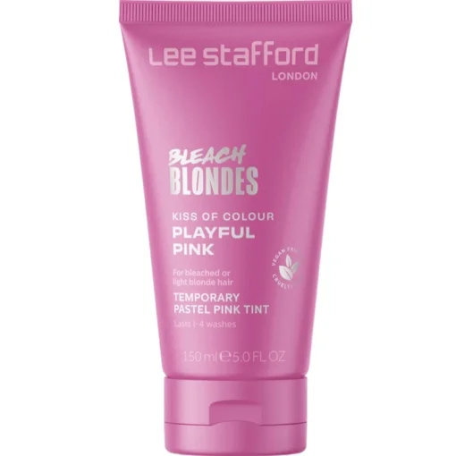Відтінковий пастельно-рожевий бальзам для волосся Lee Stafford Bleach Blondes Kiss of Colour Pink Treatment, 150 мл