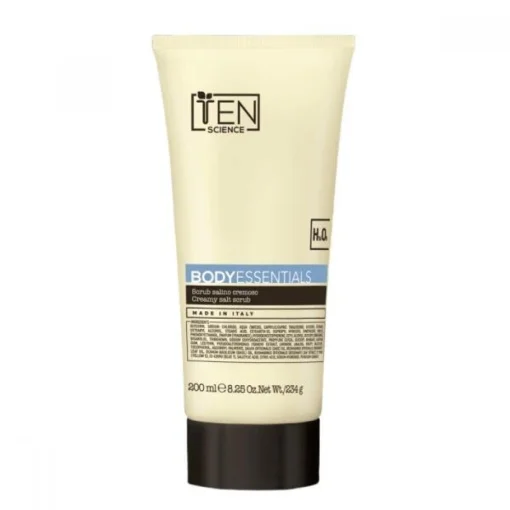 Увлажняющий солевой кремовый скраб для тела TEN Body essentials creamy salt scrub, 200 мл