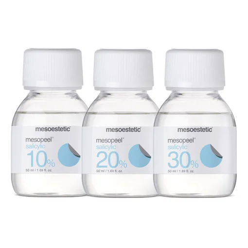 Поверхневий саліциловий пілінг + нейтралізатор Mesoestetic Salicylic peel AS 10%/20%/30%, 50+50 мл
