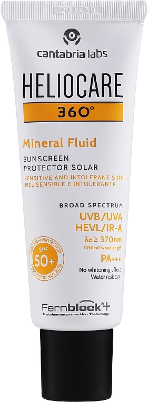 Солнцезащитный минеральный флюид Cantabria Labs Heliocare 360&ordm; Mineral Fluid SPF 50+