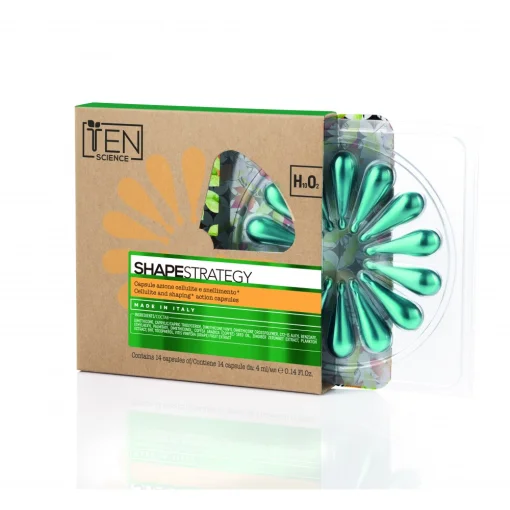 Мощные антицеллюлитные шейпинг капсулы-масло для тела TEN Shape Strategy anti-cellulite capsules, 14 шт*4 мл